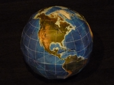 ORIGAMI EARTH (GLOBE) AMERICA