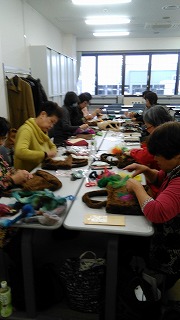 2016道新教室羊毛バック制作
