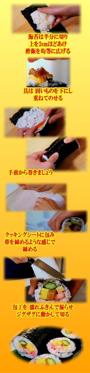 ガッテン流 巻き寿司の作り方