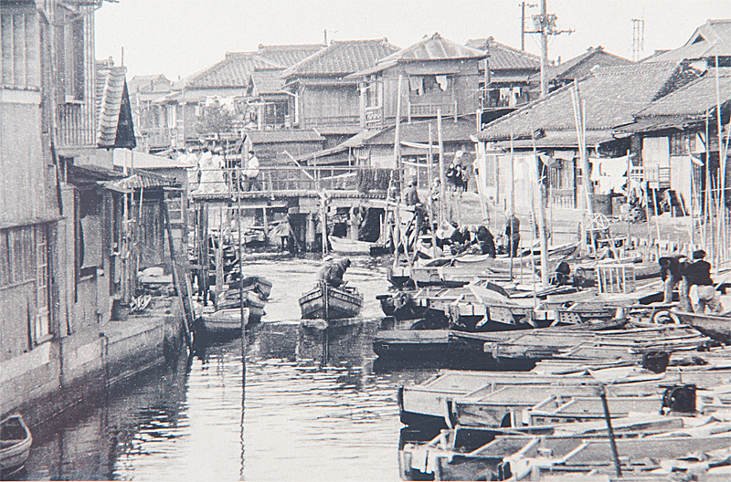 浦安　昭和39年ごろの境川の写真