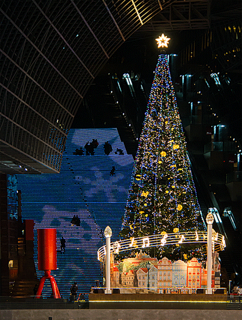 京都駅ビル　クリスマスイルミネーション