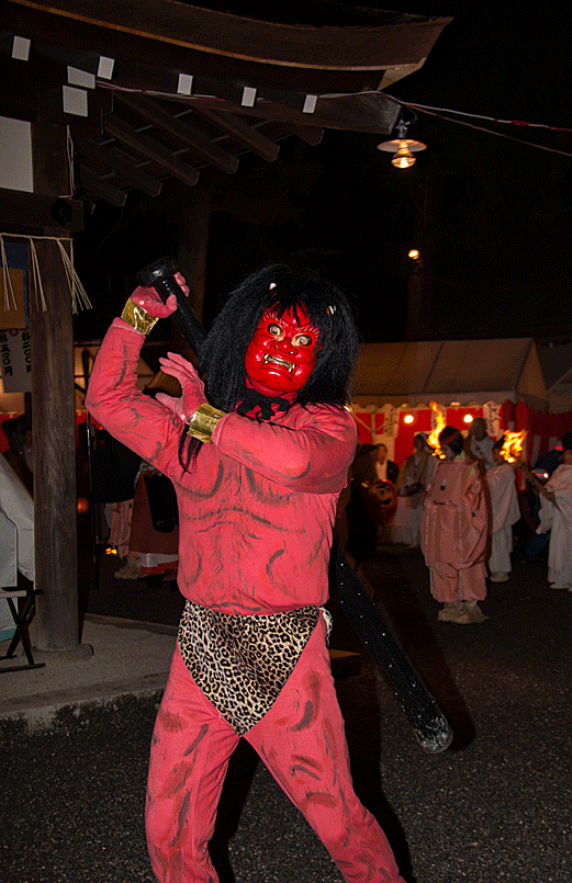 吉田神社　節分祭　赤鬼