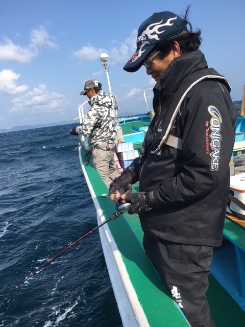 第6回タイラバ船団 タイラバ釣り大会結果高橋様 5回も大ﾊﾞﾗｼを見せてくれました。2回目にﾊﾞﾗｼたのは間違いなく大鯛でした　